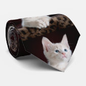 猫ペットのパーソナライズされた写真 ネクタイ (ロール)