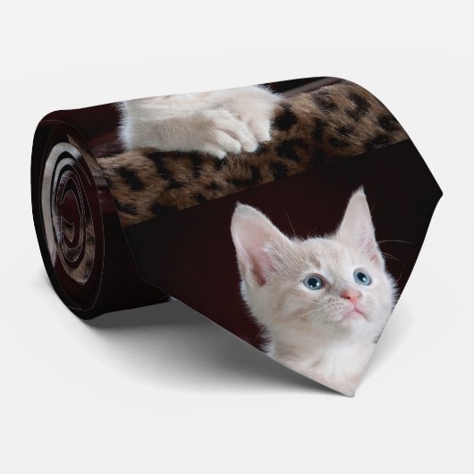 猫ペットのパーソナライズされた写真 ネクタイ (ロール)