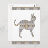 猫ペット動物クリスタルジュエルNVN452子供たち大 ポストカード (正面/裏面)