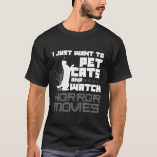 猫ペット愛人ホラー映画恋人ギフト53 Tシャツ