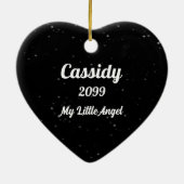 猫ペット記念写真付き セラミックオーナメント (裏面)