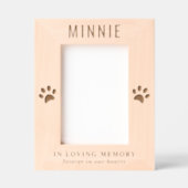 猫ペット記念写真 レーザー彫刻フレーム (正面)