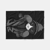 猫ボクシングクリエイティブ動物愛好家ボクカッコいいサーギフト フリースブランケット (正面(横))