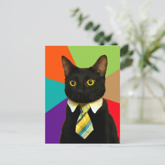 猫ボス ポストカード (スタンド正面)