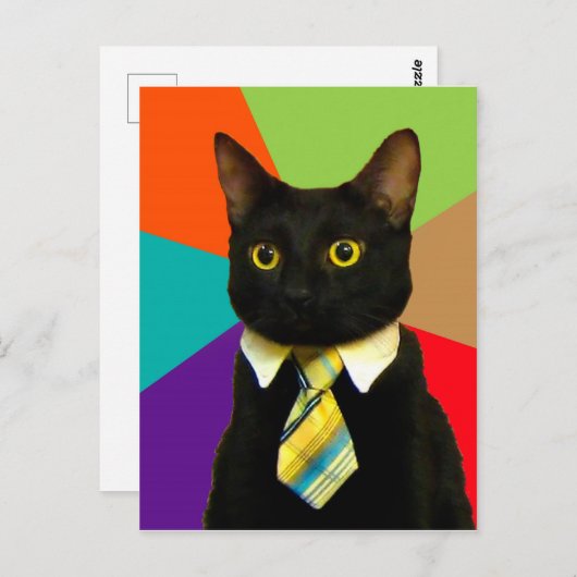 猫ボス ポストカード (正面/裏面)