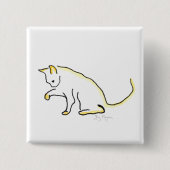 猫ボタン 缶バッジ (正面)