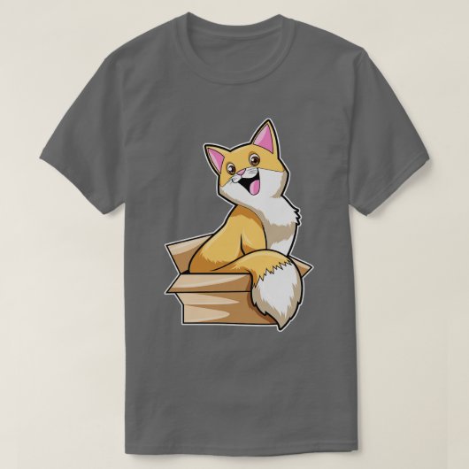 猫ボックス1 Tシャツ (デザイン正面)