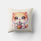 猫ボバかわいいバブルティー クッション (裏面)