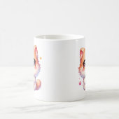 猫ボバかわいいバブルティー コーヒーマグカップ (中央)