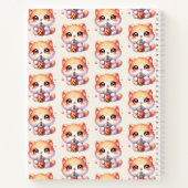 猫ボバかわいいバブルティー ノートブック (裏面)