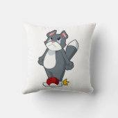 猫ボーリングボウリングボール クッション (裏面)