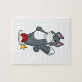 猫ボーリングボウリングボール ジグソーパズル (横)