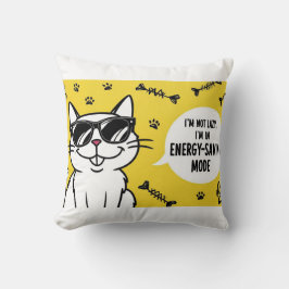 猫ポスタおもしろいー、サングラスをかけているマンガ猫 クッション