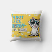 猫ポスタおもしろいー、サングラスをかけているマンガ猫 クッション (裏面)