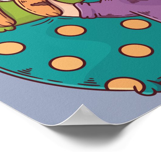 猫ポスターの方が生活に良い ポスター (角)