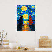 猫ポスター ポスター (キッチン)