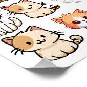 猫ポスター ポスター (角)