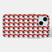 猫ポートレートはっきりした- Graphic Art Orange and Violet Case-Mate iPhoneケース (裏面 (横))