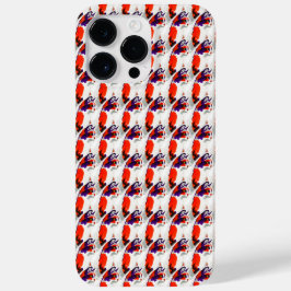 猫ポートレートはっきりした- Graphic Art Orange and Violet Case-Mate iPhone 14 Pro Maxケース