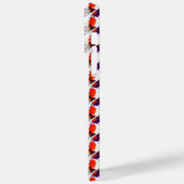 猫ポートレートはっきりした- Graphic Art Orange and Violet Case-Mate iPhoneケース (裏面 / 左)