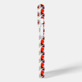 猫ポートレートはっきりした- Graphic Art Orange and Violet Case-Mate iPhoneケース (裏面 / 左)