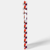 猫ポートレートはっきりした- Graphic Art Orange and Violet Case-Mate iPhoneケース (裏面 / 左)