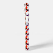 猫ポートレートはっきりした- Graphic Art Orange and Violet Case-Mate iPhoneケース (裏面 / 左)