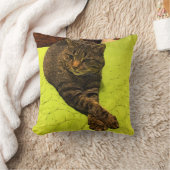 猫ポートレート装飾装飾用クッションアモダンート クッション (ブランケット)