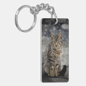 猫ポートレート キーホルダー (正面左)