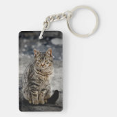 猫ポートレート キーホルダー (裏面)