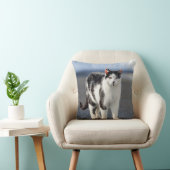 猫ポートレート クッション (椅子)