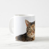 猫ポートレート コーヒーマグカップ (正面左)