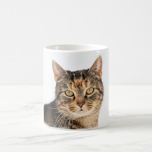 猫ポートレート コーヒーマグカップ (中央)
