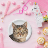 猫ポートレート ペーパープレート (パーティー)