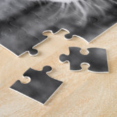 猫ポートレート – 思想家 ジグソーパズル (側面)