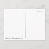 猫ポートレートCC0104はがき ポストカード (裏面)