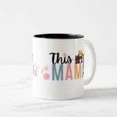 猫マおもしろいマママママママママママママママママママママデイギフトマグ ツートーンマグカップ (正面右)