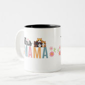 猫マおもしろいマママママママママママママママママママママデイギフトマグ ツートーンマグカップ (正面左)