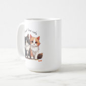猫マグを愛さねばならない コーヒーマグカップ (正面左)