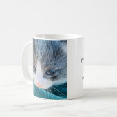猫マグカップ、朝の気分、面白いマグカップ コーヒーマグカップ (正面左)