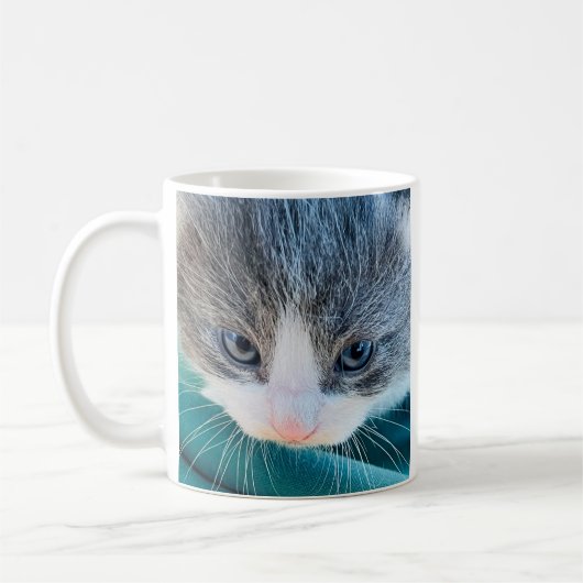 猫マグカップ、朝の気分、面白いマグカップ コーヒーマグカップ (左)