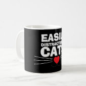 猫マグカップ|猫に気を取られる人向け コーヒーマグカップ (正面左)