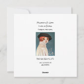 猫マドンナと子供、神聖な家族、クリスマスカード シーズンカード (裏面)