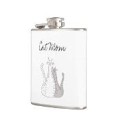 猫ママかわいい猫ちゃん母の日 フラスク (左)