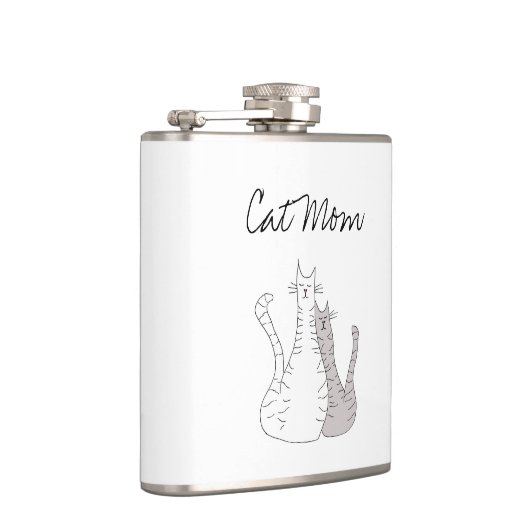 猫ママかわいい猫ちゃん母の日 フラスク (右)