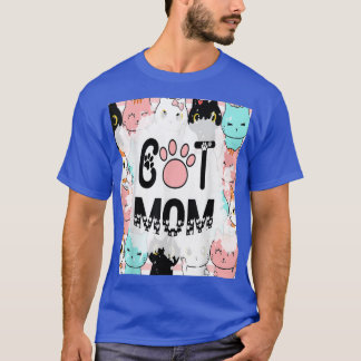 猫ママかわいい猫好きおもしろい女  Tシャツ