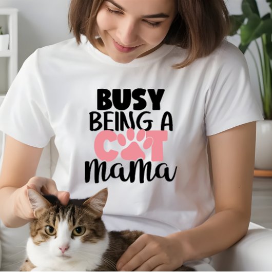 猫ママが女忙しの人をプレゼント トライブレンドTシャツ