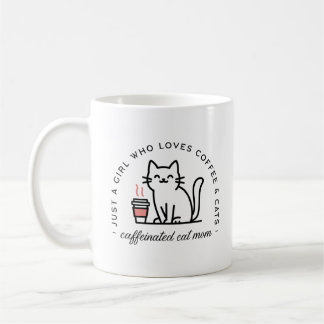 猫ママとコーヒー中毒者ユーモア コーヒーマグカップ