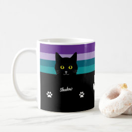 猫ママと猫パパのための黒猫マグカップ オーダーメイド コーヒーマグカップ