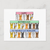 猫ママのお母さんハッピーマザー ポストカード (正面)